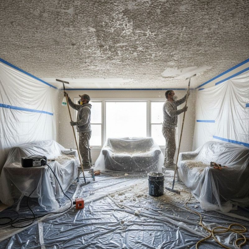 Knockdown Ceiling Removal in Boulder, CO