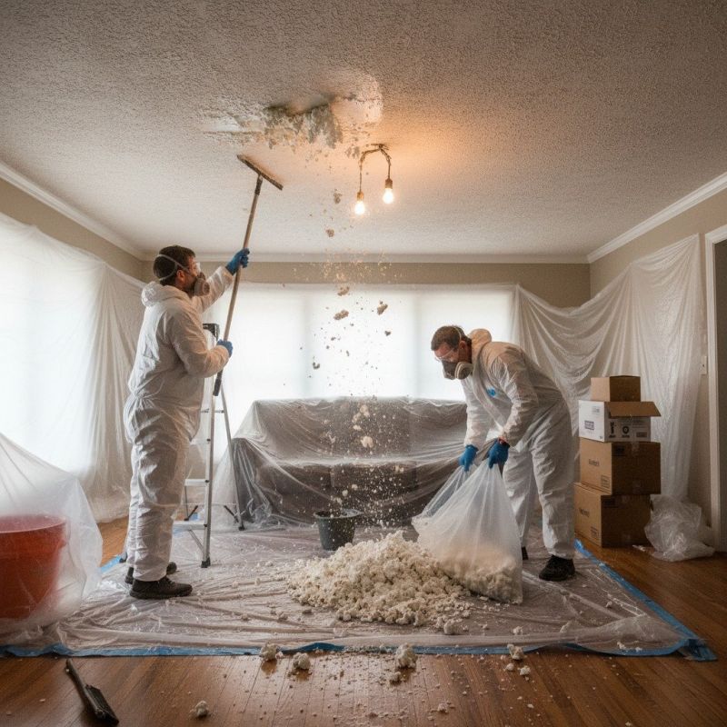 Knockdown Ceiling Removal in Gilbert, AZ
