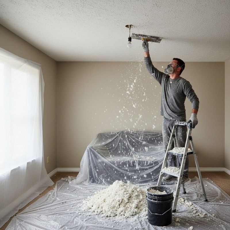 Knockdown Ceiling Removal in Gilbert, AZ