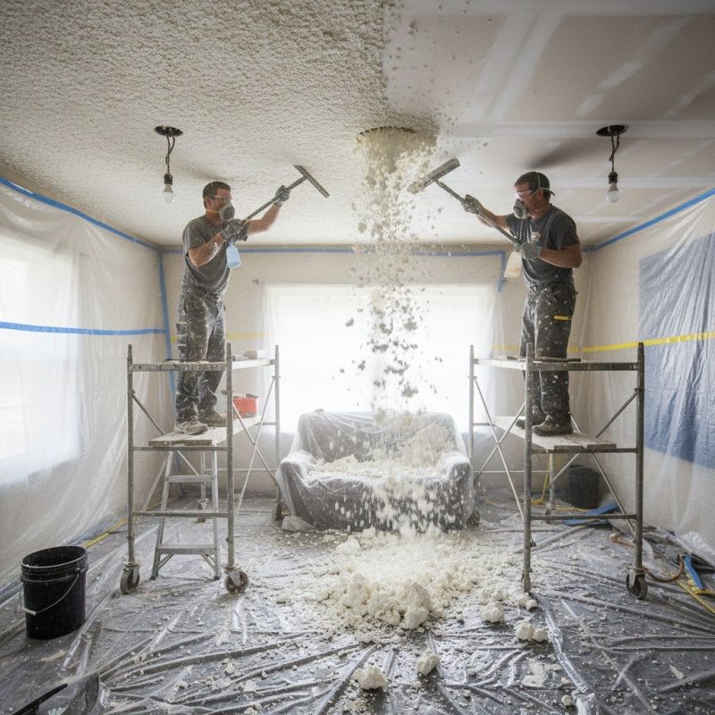 Knockdown Ceiling Removal in Georgetown, TX